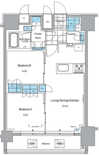東京都台東区元浅草3【マンション】の間取り