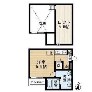 morning hills蘇我(モーニングヒルズソガ)【2階】の間取り