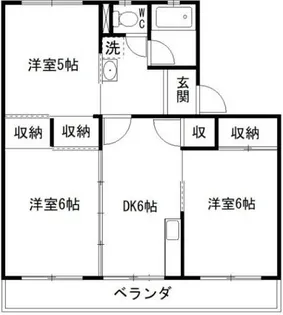 スカイハイツ【1階】の間取り