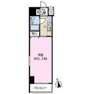 キャッスル桜木【6階】の間取り