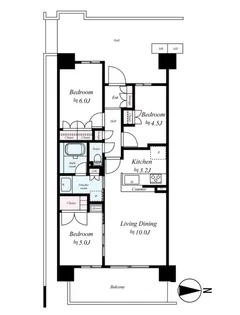 レーベン川崎小田一丁目【2階】の間取り