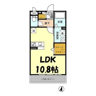 埼玉県越谷市新越谷2【アパート】の間取り