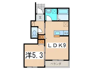 アイルトンハウス【1階】の間取り
