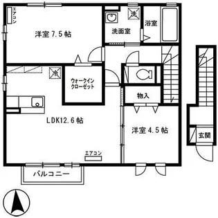 グレースフィールド【2階】の間取り