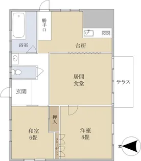 練馬区早宮一丁目貸家 1階部分【1階】の間取り