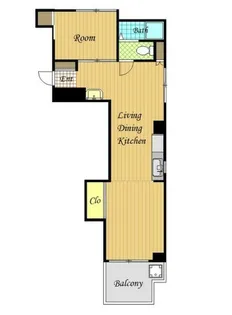 タカノフラット【5階】の間取り