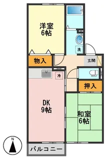東京都葛飾区細田3【アパート】の間取り