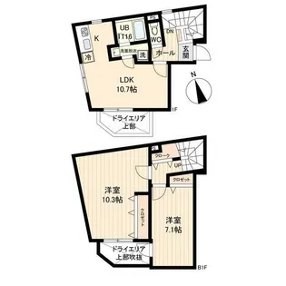 LiveFlat戸越の間取り