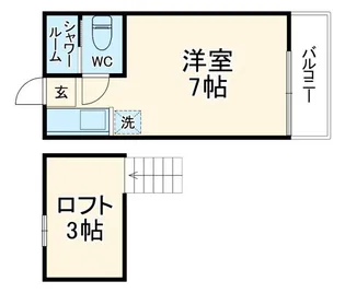 アスティー藤が丘【1階】の間取り