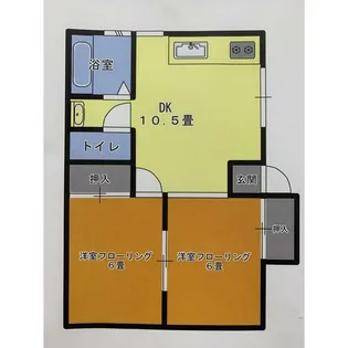 柏木ハイツ【2階】の間取り