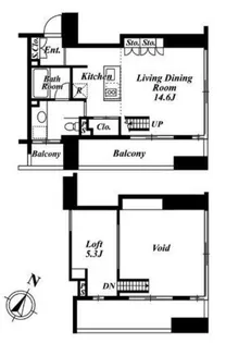 プレミアブラン代々木公園【7階】の間取り