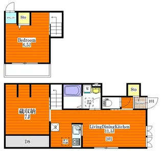 ベル パンセ【1階】の間取り