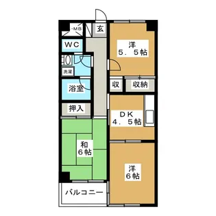 ロイヤルハイツ大野【3階】の間取り