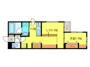 2nd Impact【3階】の間取り