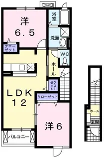 カレントI【2階】の間取り
