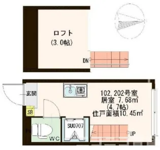 clavel【1階】の間取り