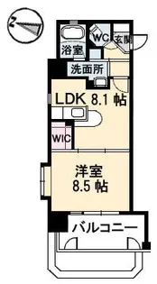 フラットリア御船【5階】の間取り