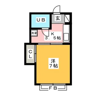 サンハウス【2階】の間取り