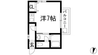 キャンファー門戸【2階】の間取り