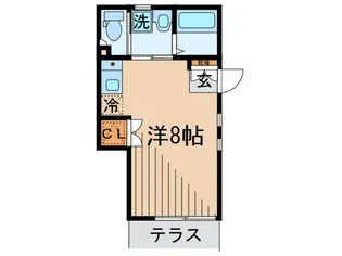 ティ-ハイツ【1階】の間取り