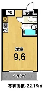 竹田マンション【4階】の間取り