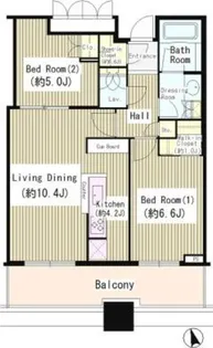 パークタワー目黒【17階】の間取り