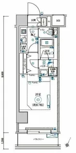 LEXE AZEST横濱関内【4階】の間取り