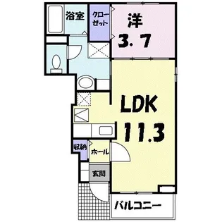 フリーデ グランツ【1階】の間取り