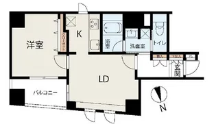 スカイコート蔵前【5階】の間取り