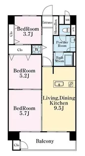 東建柏木マンション【13階】の間取り