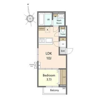 kirara nagamachi【3階】の間取り