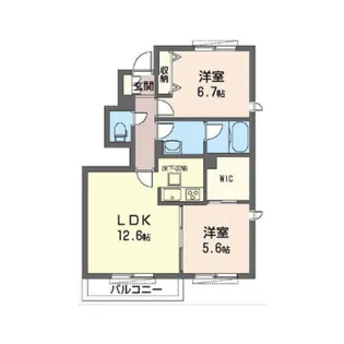 メゾン ド ポワール【1階】の間取り