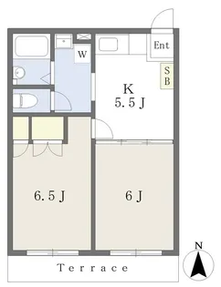 コンフォート敷島 A棟【2階】の間取り