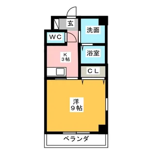 シャトーボナールII【8階】の間取り
