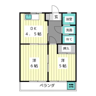 イースタン亀の井【1階】の間取り