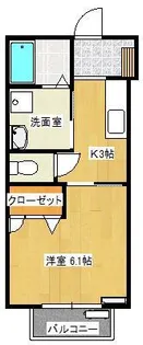 イノアックハイツ北上【2階】の間取り