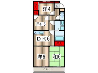 ラ・ポーム狭山【2階】の間取り