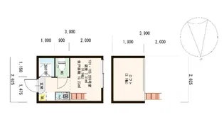 Chanvlunafleur【1階】の間取り