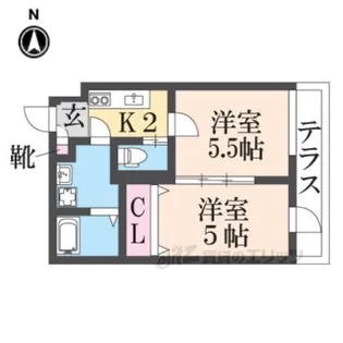 ベレーザ西陣2【1階】の間取り