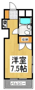 クレール一ツ橋【4階】の間取り