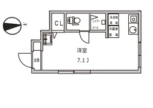 メタルハウス大森【1階】の間取り