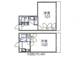 レオパレスSAFURAN【2階】の間取り