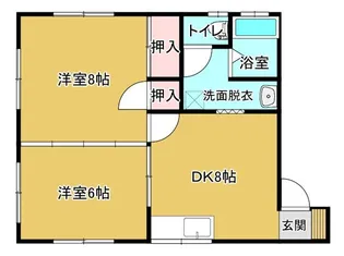 サンハイツ【1階】の間取り