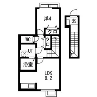 Grandir城北(グランディール)【2階】の間取り