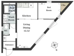 アクロスシティ東日本橋【2階】の間取り