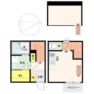 ソレイユ【1階】の間取り