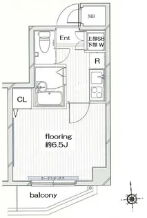 グランヴァン蔵前【6階】の間取り