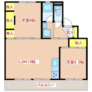 TERRACE八風【3階】の間取り