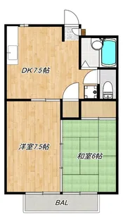 ソシアルマンションエノモト【2階】の間取り