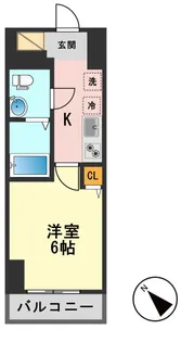 GENOVIA青砥skygarden【6階】の間取り